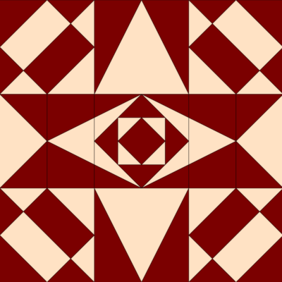 February  2018 Block of the Month - ArrowEyeStar