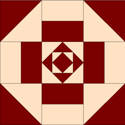 April Block of the Month - Square in a Square etc.