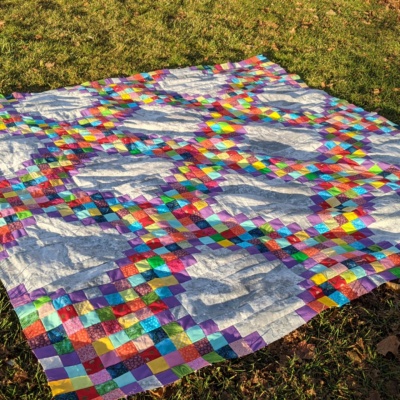 Scrappy Irish Chain Quilt
