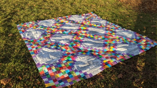 Scrappy Irish Chain Quilt